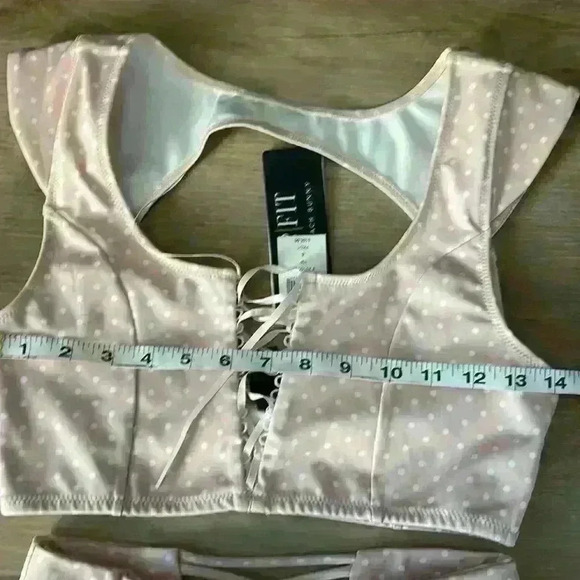 NWT Beach Bunny Isabella Pink w/ White Polka Dots Set (Top 6 bottoms 2) - Picture 5 of 16
